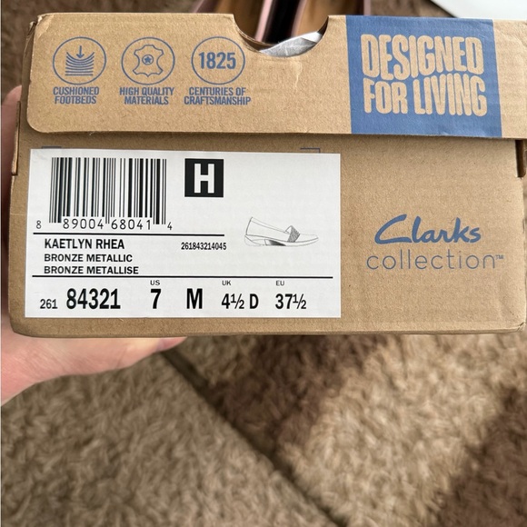 Clarks Kaetlyn Rhea Bronze Metallic Size 7 Stylish High Quality Comfort - Picture 7 of 7